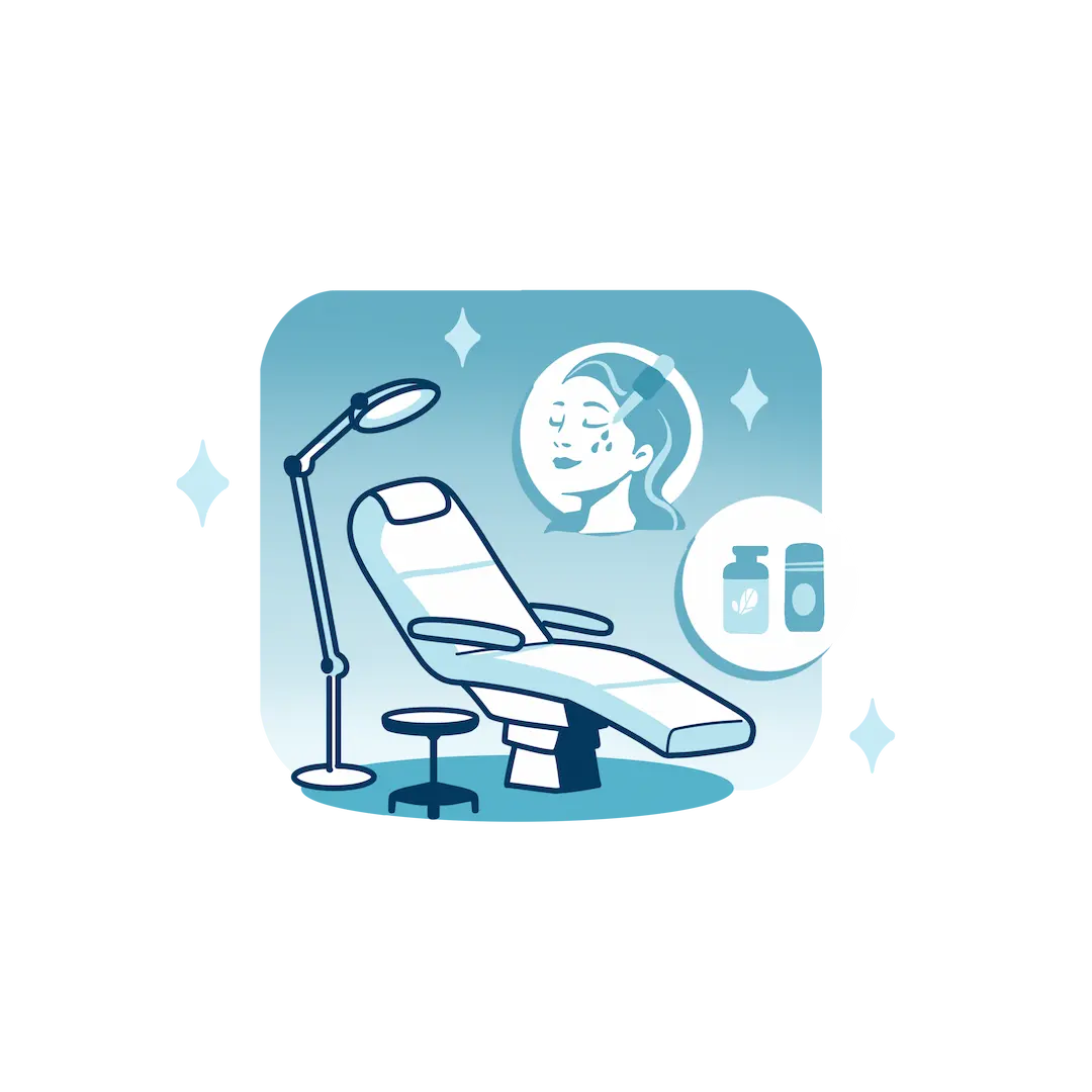 skin care clinic illustration