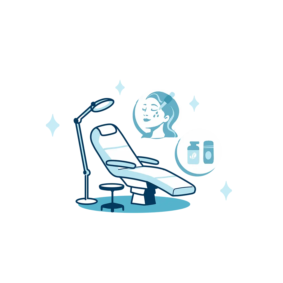 skincare clinic no background illustration