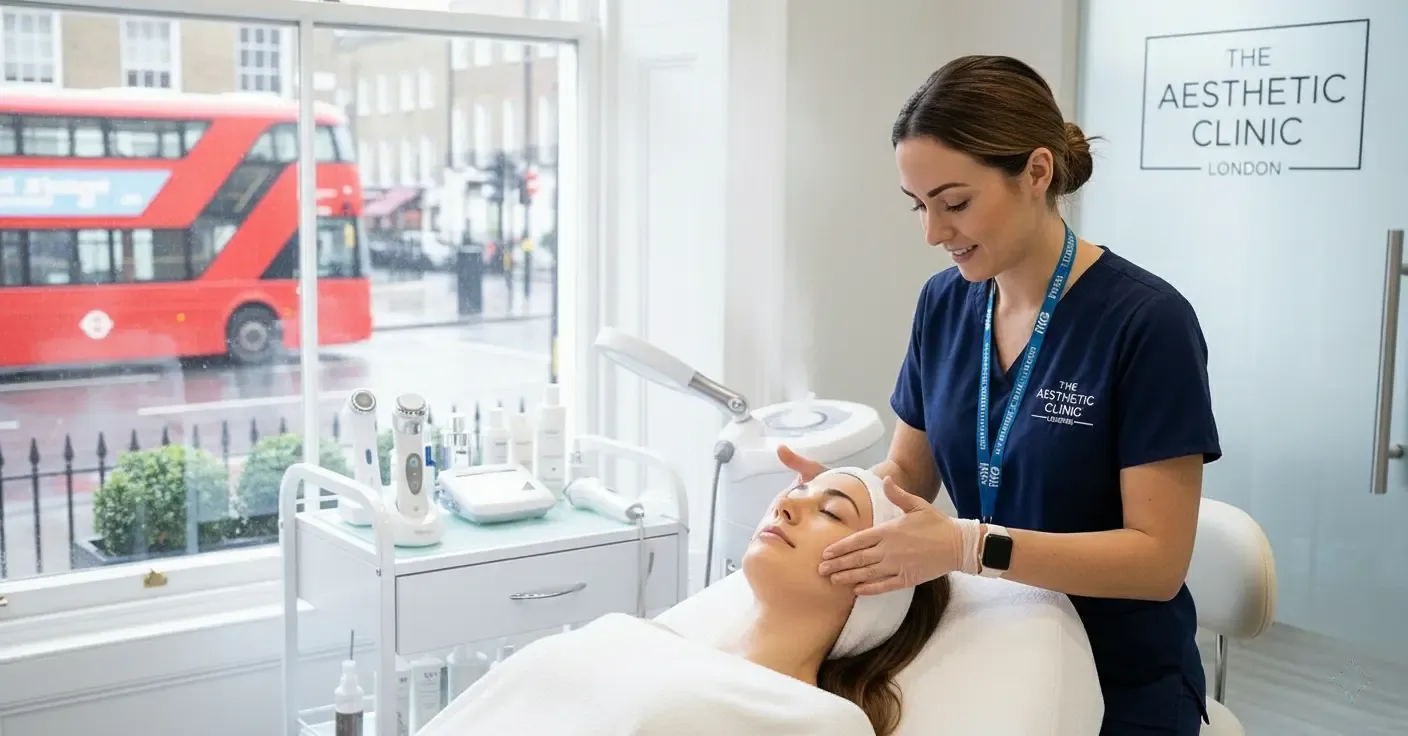 skin care treatment photorealistic illustration